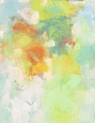 Abstrakti sommitelma, Organic/Garden series I, 2022 (öljy pellavakankaalle)