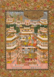 Tiered Court Scene, c. 1735.