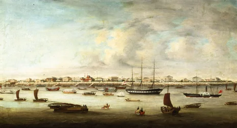Kiinan kalastusalukset, Shanghai, n. 1857