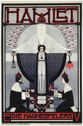 Hamlet par Lebeau, Chris (1878-1945). Värilitografia, koko: 121x79,3