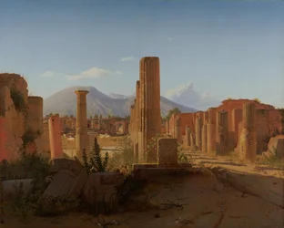 Forum, Pompeji, kaukana Vesuvius