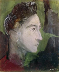 Jean Cocteaun (1889-1963) muotokuva 1927 (öljy kankaalle)