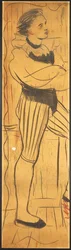 Triptyykki (piirustus ystävien kohtauksesta) (kynä paperille) (katso myös 742029-30)