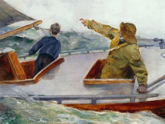 Jousessa, n. 1890 (öljy kankaalle)