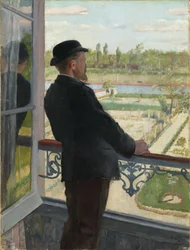Ruotsalaisen taidemaalari Karl Fredrik Nordströmin (1855-1923) muotokuva 1882 (öljy kankaalle)