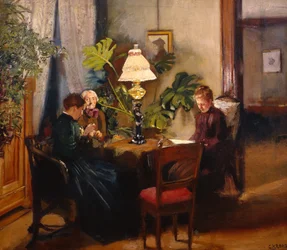Täti ja sisarukset Helene ja Amalie