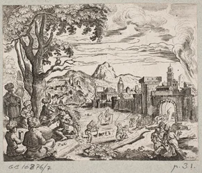 Kuvitus Adam Oleariukselle, "Persialainen Rosenthal, nerokas runoilija Schich Saadi […]", Schleswig 1660
