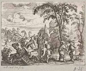 Kuvitus Adam Oleariukselle, "Persialainen Rosenthal, nerokas runoilija Schich Saadi […]", Schleswig 1660