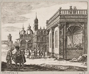 Kuvitus Adam Oleariukselle, "Persialainen Rosenthal, nerokas runoilija Schich Saadi […]", Schleswig 1660