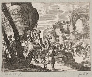 Kuvitus Adam Oleariukselle, "Persialainen Rosenthal, nerokas runoilija Schich Saadi […]", Schleswig 1660