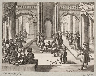 Kuvitus Adam Oleariukselle, "Persialainen Rosenthal, nerokas runoilija Schich Saadi […]", Schleswig 1660