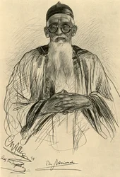 Kiinalainen mies silmälaseissa, 1898.