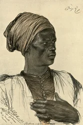 Mies "Hatasoo"-höyrylaivalla, Egypti, 1898.