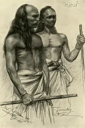 Tamilimiehet, Colombo, Ceylon, 1898.