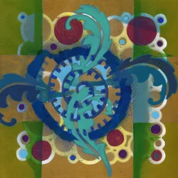 Meditaatio 17, k. 2017 (akryyli paneelille)