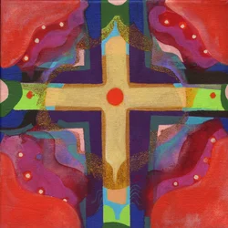 Meditaatio 40 Horisontissa, n. 2017 (akryyli kankaalle)