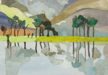 Buttermere, 2015 (vesivärillä maalattu paperikollaasi)