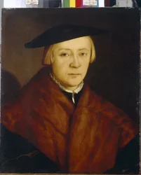 Miehen muotokuva (miehen muotokuva). Maalaus Christophe Amberger (noin 1500-1562), öljy puulle, vuoden 1548 jälkeen. Saksalainen taide