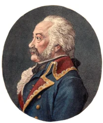 Adam Philippen, Earl of Custinen (1740 - 1793), ranskalaisen kenraalin muotokuva.