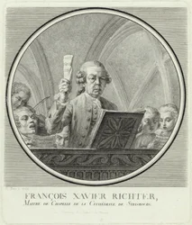 Säveltäjä Franz Xaver Richterin muotokuva 1709-1789, 1785.