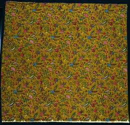 Strip of Woodblock Printed Cotton, 1780.