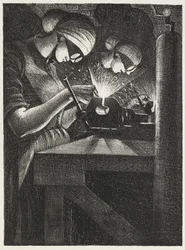 Asetyleenihitsaajat, 1917