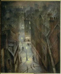 Soho iltahämärässä, noin 1924