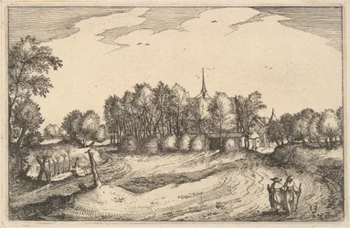 Luostari, levy 13 Brabantin herttuakunnan maakunnasta ja kaupungista, n. 1610