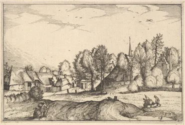 Tie kylään, levy 19 alueista ja huviloista Brabantin herttuakunnan alueella, n. 1610