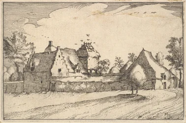 Walled Farm, levy 11 Regiunculae et Villae aliquot Ducatus Brabantiae, ca. 1610