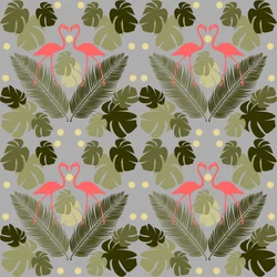 Flamingo ja palmut