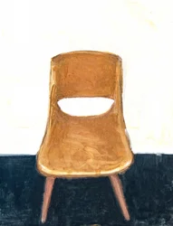 1950-luvun ruskea tuoli