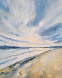 Rauhallinen rannikon horisontti