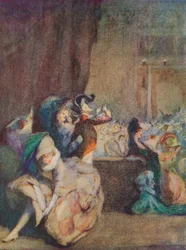 Kohtaus Naamioballissa, 1800-luku