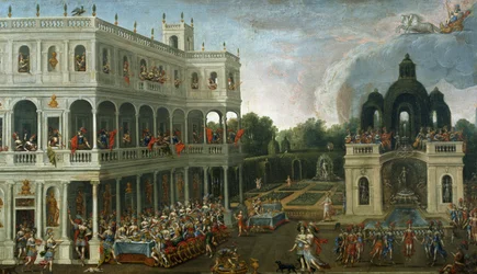 Amazonien juhlat, kirjoittanut Claude Deruet (1588-1660)