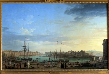 Näkymä Dieppen satamasta Joseph Vernet