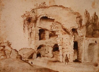 Ruin on the Palatine (muste ja pesu paperille)