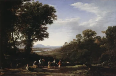 Kyläläiset tanssimassa, 1630-luvun loppu (öljy kankaalle)