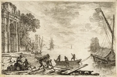 Satamakohtaus nousevan auringon kanssa, 1634