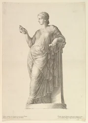 Muinainen Muse Thalia -patsas, 1669.