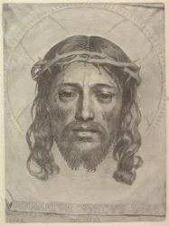 Kristuksen kasvot pyhän Veronikan hikiliinassa, 1649.