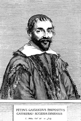 Pierre Gassendi, ranskalainen filosofi, tiedemies, tähtitieteilijä ja matemaatikko, 1600-luku.