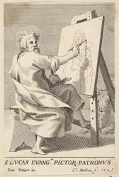 Pyhän Luukkaan maalaus Neitsyt, 1625.