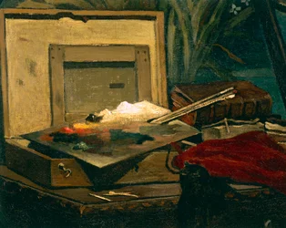 Studion kulma, kirjoittanut Claude Monet