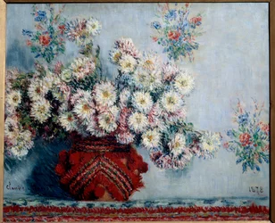 Krysanteemit, 1878, mitat: 0,54x0,65 m. Pariisi, Musée d’Orsay