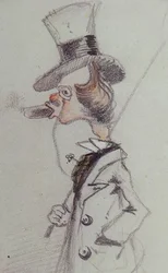 Dandy sikarilla Dandy au Cigare, noin 1857