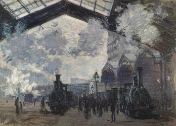 Gare Saint-Lazare. 1877