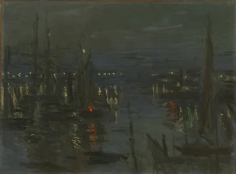 Le Havren satama yöllä, 1873