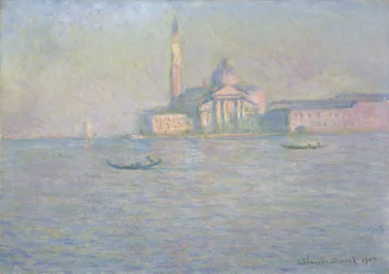 San Giorgio Maggioren kirkko, Venetsia (öljy kankaalle)