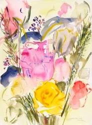 Ruusuja, 2006, (akvarelli paperille)